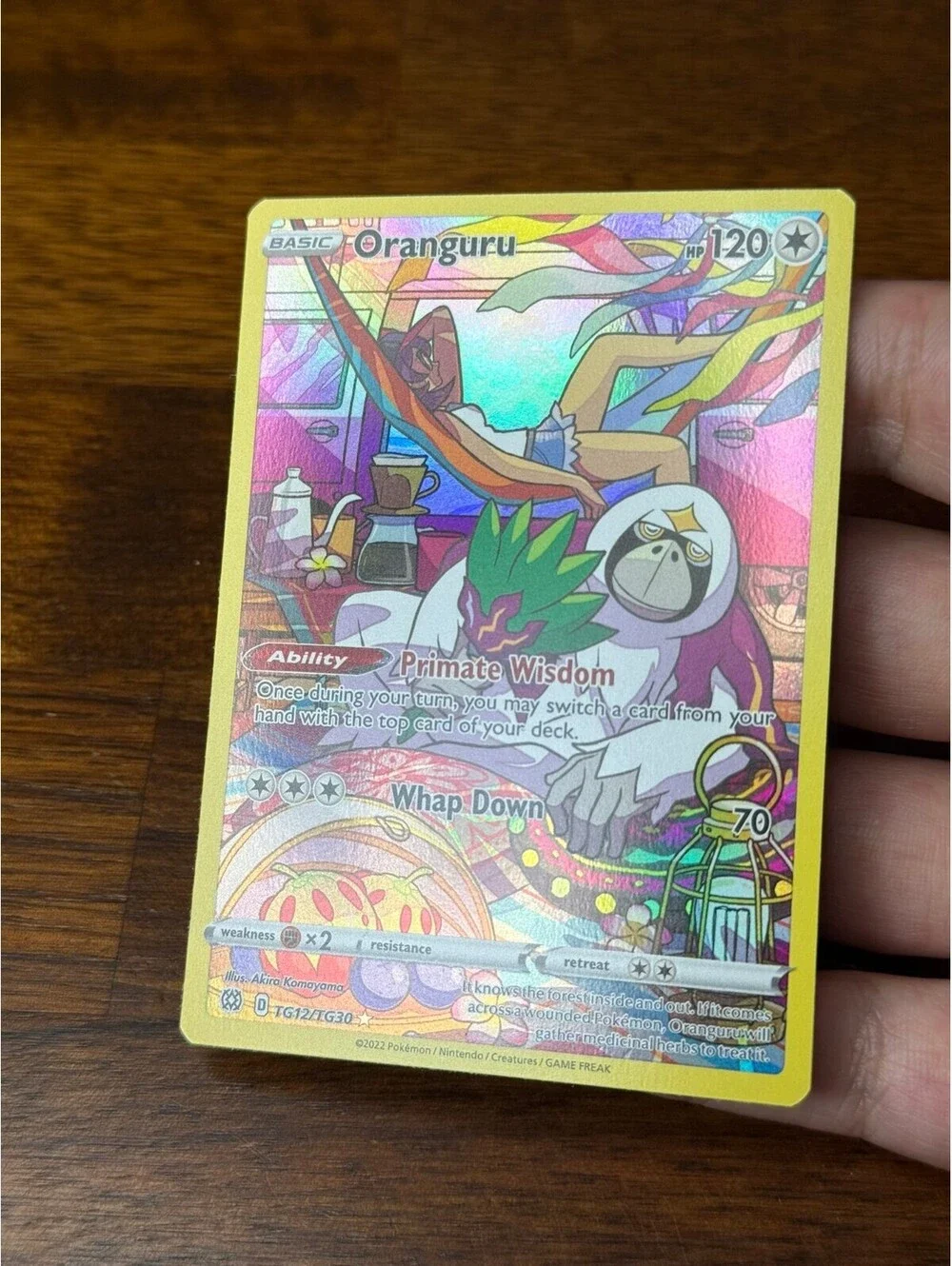 Oranguru Pokémon Trading Card - TG12/TG30 Holo Rare